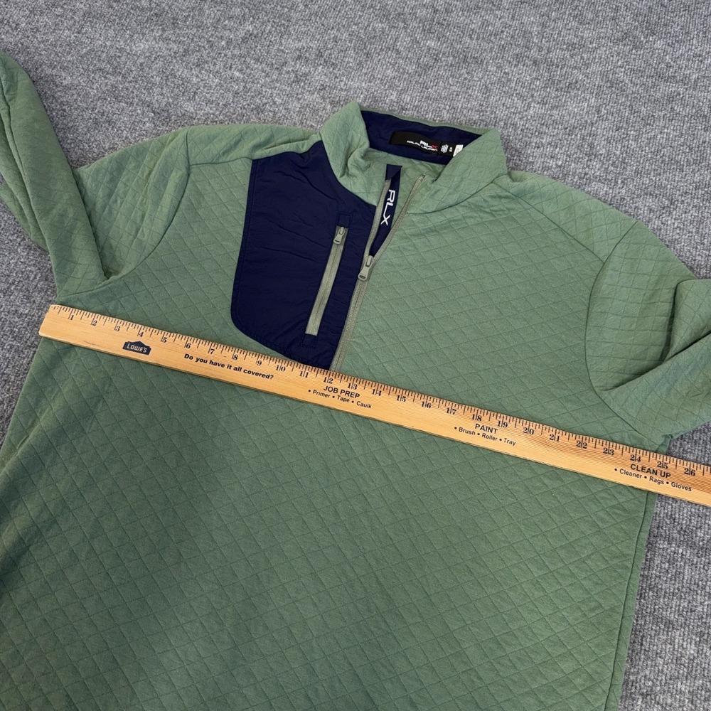 RLX Golf Jacket Men XL Quilted Double Knit Half 1/2 Zip Pullover Ralph Lauren - Picture 6 of 9